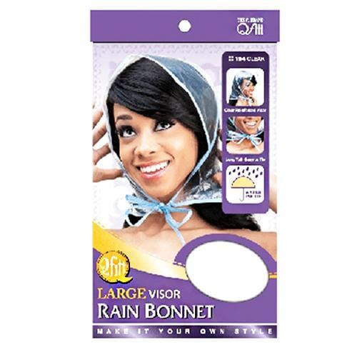 Qfitt Large Visor Rain Bonnet (Clear)