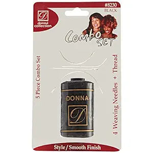 Donna Weaving Thread N Needle Combo Set Black