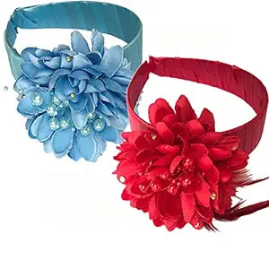 Blossom Hair Ribbon (Red, White, Blue)