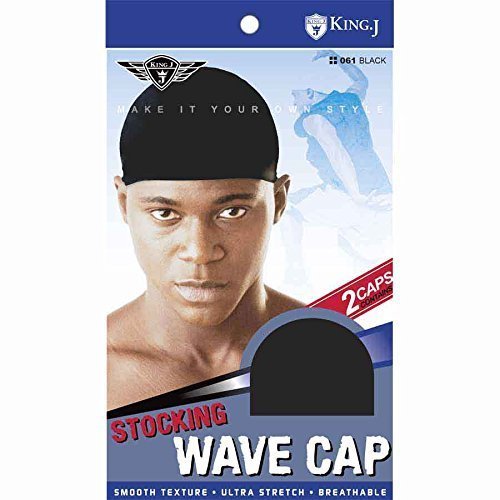 King J Kid Stocking Wave Cap Black