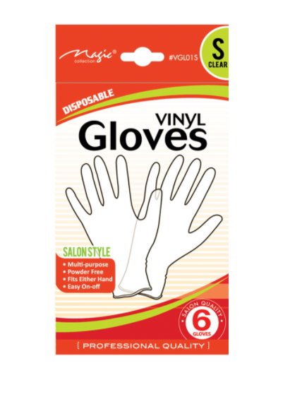 Magic Collection Large Vinyl Gloves (Black)