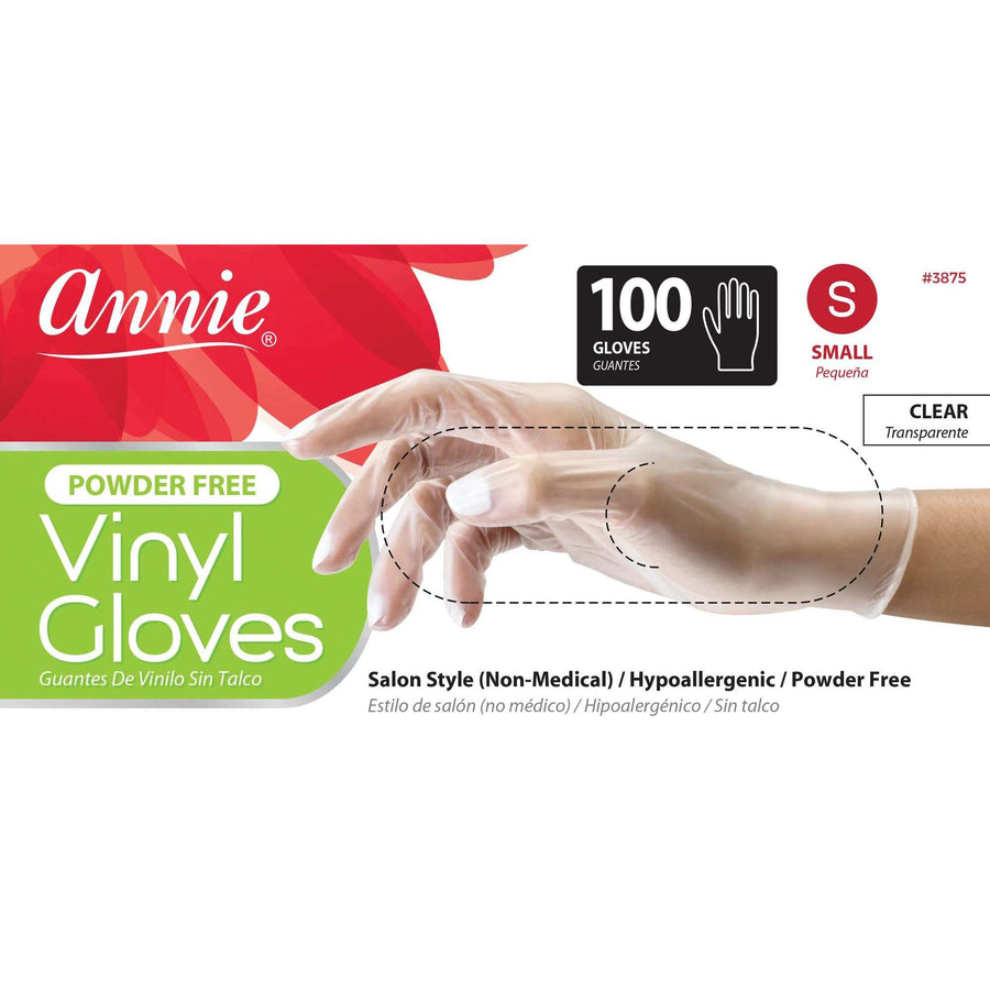 Annie Powder Free Vinyl Gloves Large
