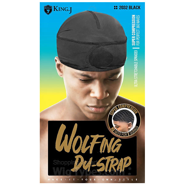 King J Extra Long Tie Kid Durag (Black)