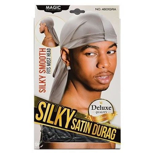 Magic Collections Silky Satin Durag Grey