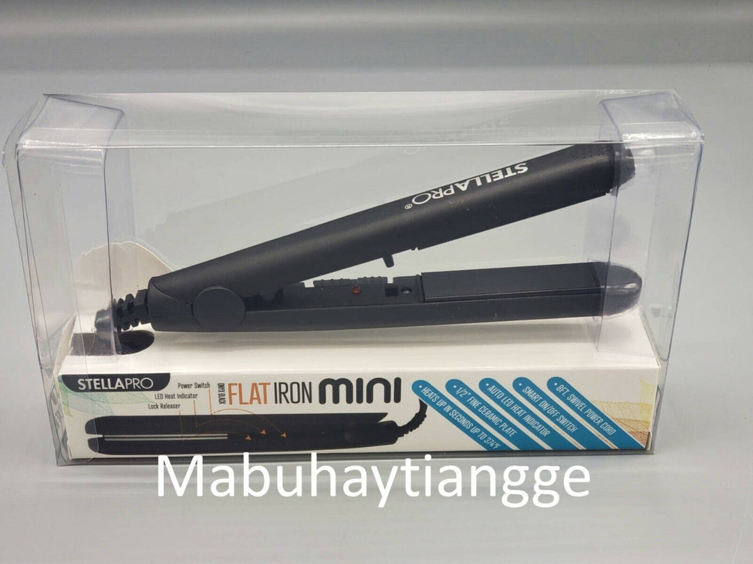 Stellapro Cermaic 1" Flat Iron (Onyx Black)