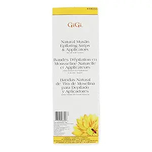 Gigi Natrual Muslin Epilating Strips & Applicators
