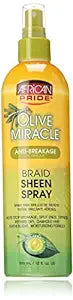 African Pride Olive Miracle Braid Sheen Spray