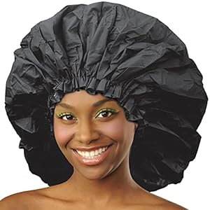 Donna Super Jumbo  Shower Cap (Black)