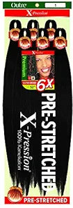 Beauty Element 4X Pre Stretched Expression 52In #1B