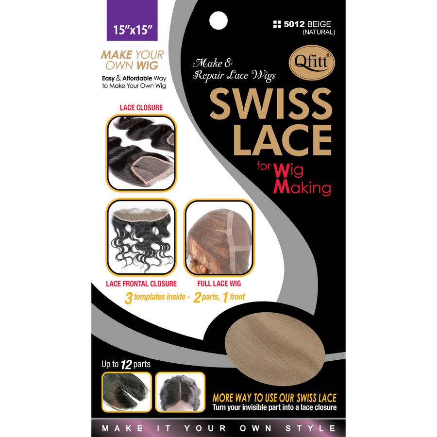M&M Headgear Qfitt Swiss Lace (Black)