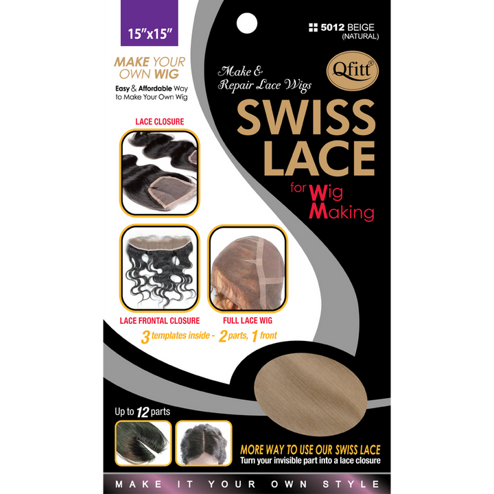 M&M Headgear Qfitt Swiss Lace (Black)