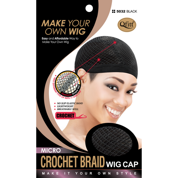 M&M Headgear Micro Crochet Braid Wig Cap