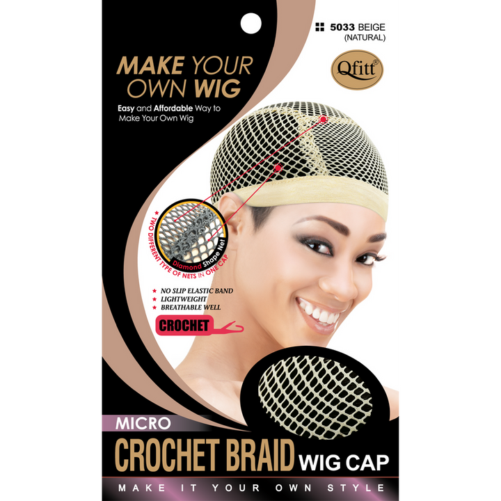 M&M Headgear Micro Crochet Braid Wig Cap
