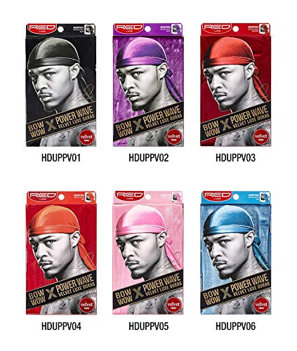 Red Bowwow X Power Wave Velvet Luxe Durag Gold