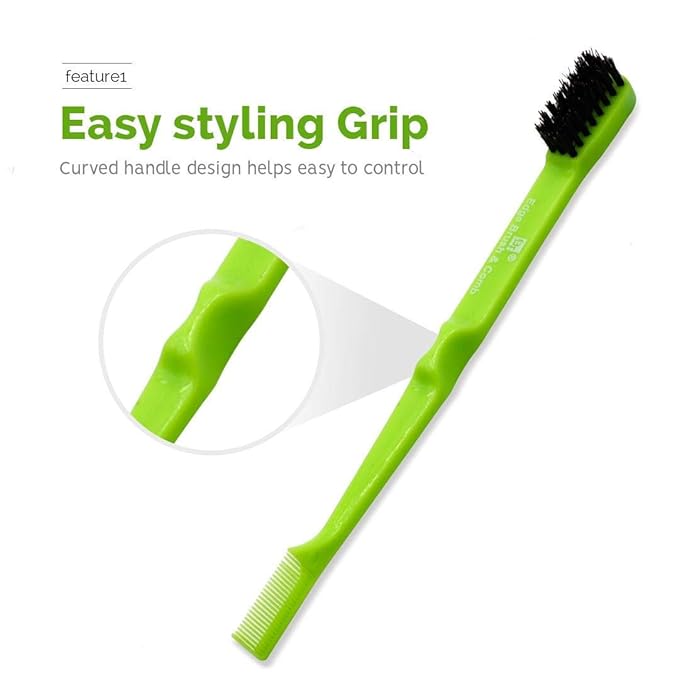 Magic Collection Double Sided Edge Brush N Comb Combo