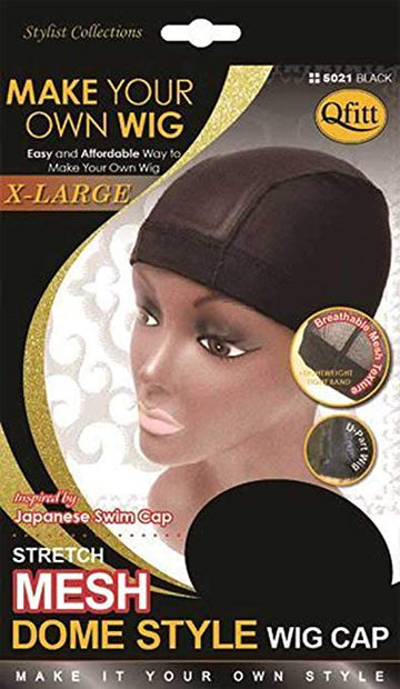 M&M Headgear L Part Stretch Mesh Wig Cap (Black)