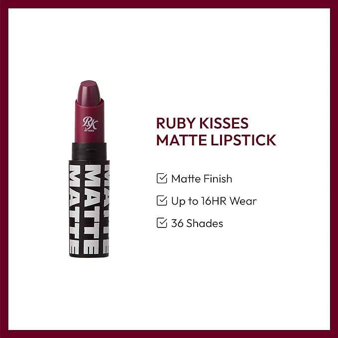 Ruby Kisses Lipstick - Plum Rl507