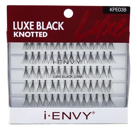 Luxe Black Knotted I-Envy Lashes (Kpe01B)