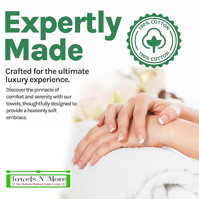 White Towels 15X25