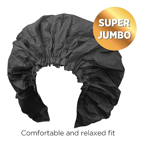 Donna Super Jumbo  Shower Cap (Black)