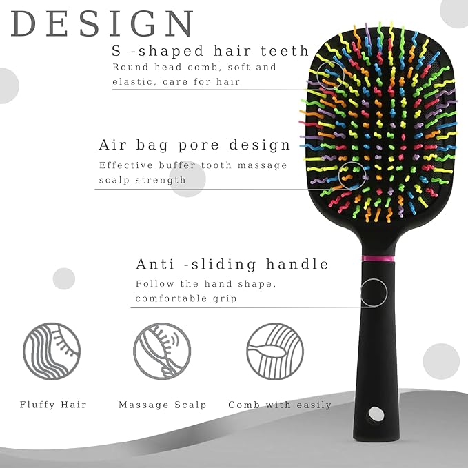 Rainbow Detangler Brush