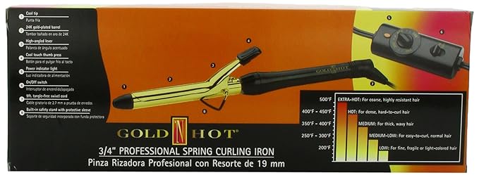 Gold N Hot 1" Professional Spring Curling Iron