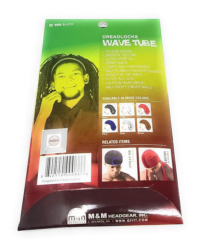 King J Dreadlock Wave Tube (Black)