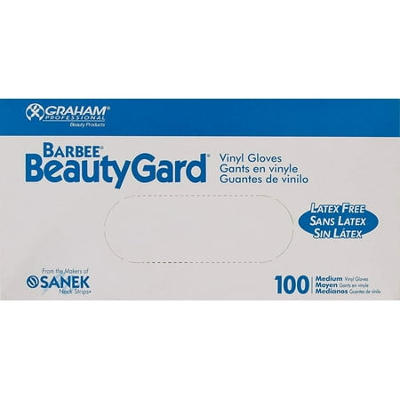 Barbee Beauty Gard Vinyl Gloves Medium