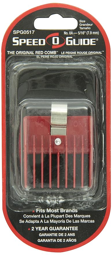 Spped O Guide 1/16In Red Clipper Comb Guard