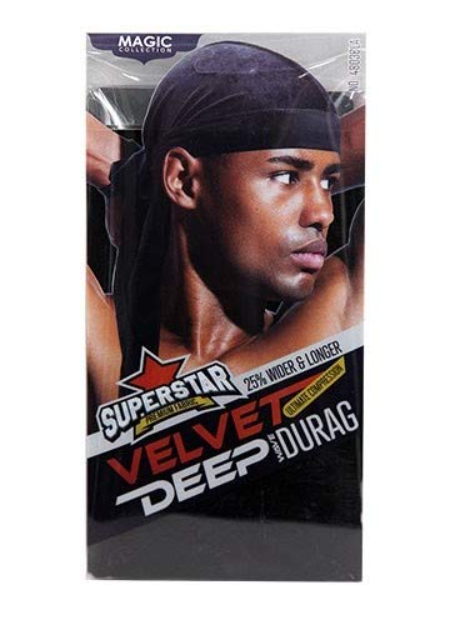 Magic Collection Velvet Deep Wave Durag (Blue)