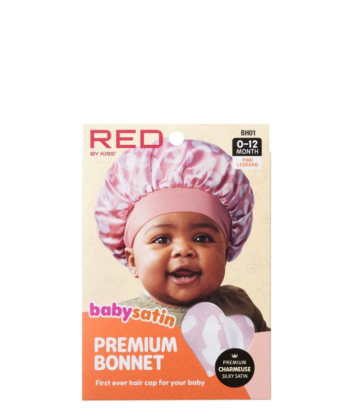 Red Ny Kiss Baby Satin Premium Bonnet