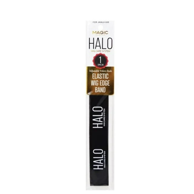 Magic Collection Halo 1" Elastic Wig Band (Black)
