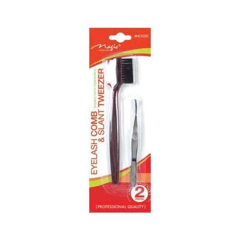Magic Collection Eyelash Comb N Slant Tweezer