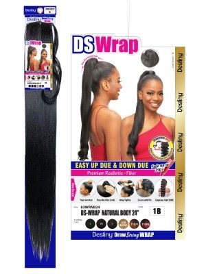 Beauty Elements - Natural Body Wrap Ds Ponytail 24In - 1