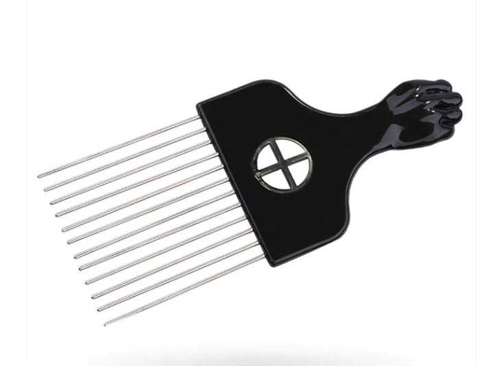 Stella Collection Metal Pink Styling Pick Comb