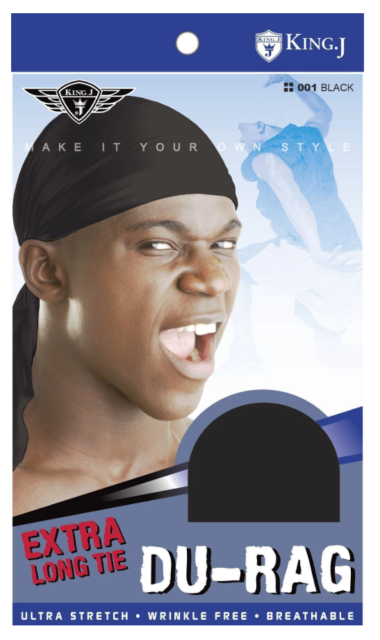 King J Extra Long Tie Du-Rag (Brown)